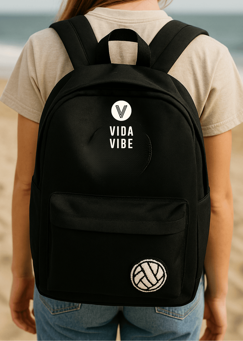 Chenille Volleyball Patch